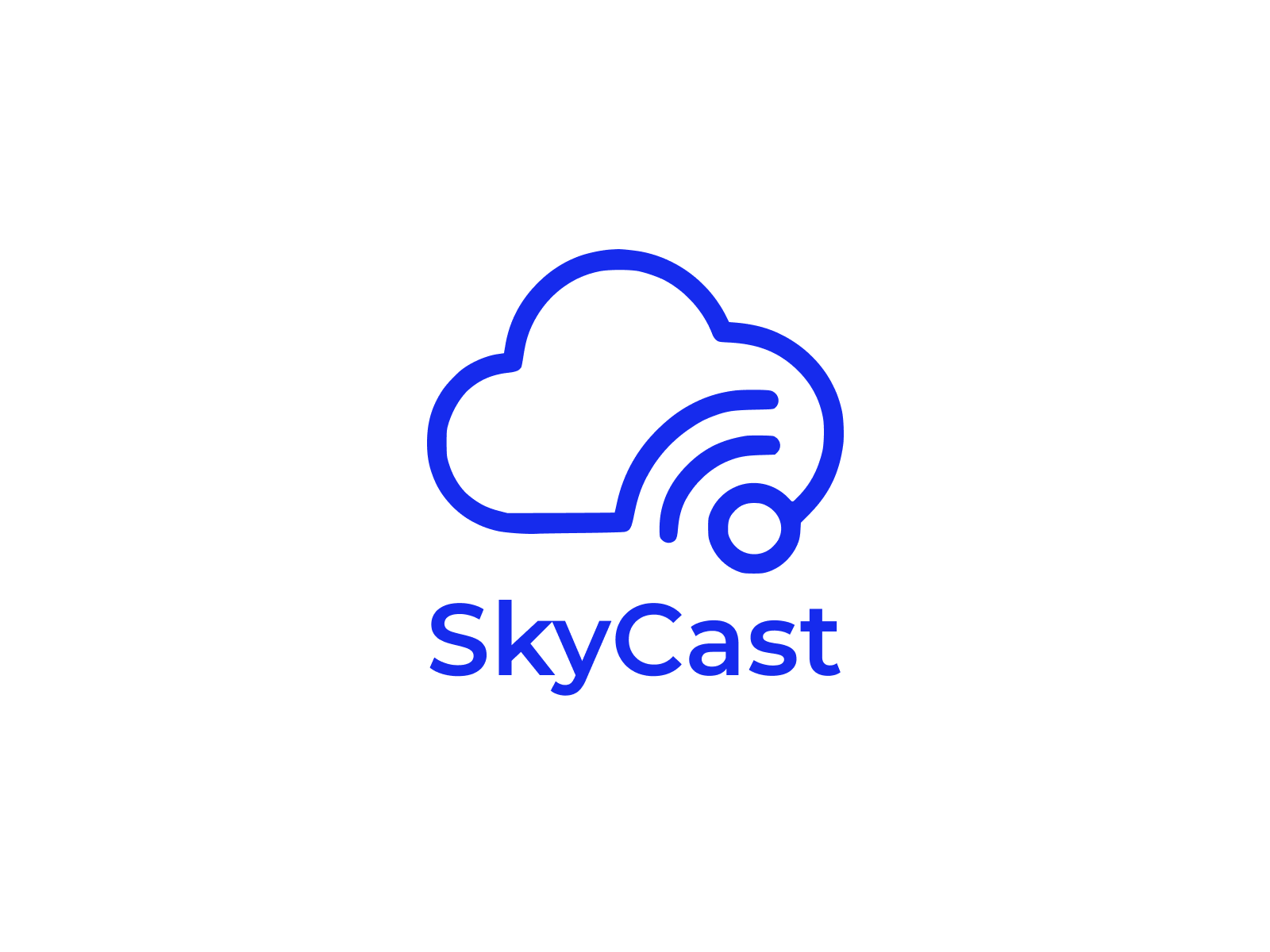 SkyCast weather app branding